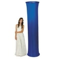 thumbnail image 1 of Fun Express 2 Ft. x 8 Ft. Round Column Reusable Metal Frame Decoration & Blue Fabric Slip Kit, 1 of 1