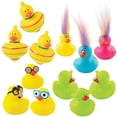 thumbnail image 1 of Fun Express 2" Silly Characters Vinyl Rubber Duck Toys Assortment - 48 Piece, 1 of 3