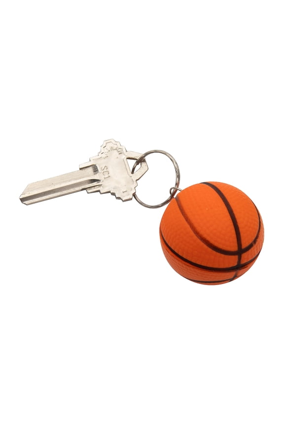 2" diam. Basketball Keychain Slow-Rising Squishies - 12 Pieces