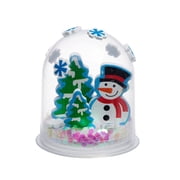 Fun Express 2" x 2 1/4" Snowman Glitter Snow Globe Craft Kit - Makes 12