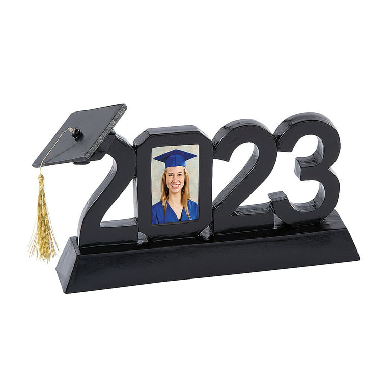 2023 Graduation Picture Frame Sublimation Blanks Photo Frame Heat Transfer Wood Blanks Photo Frames DIY Graduation Table Centerpieces Decoration, Size