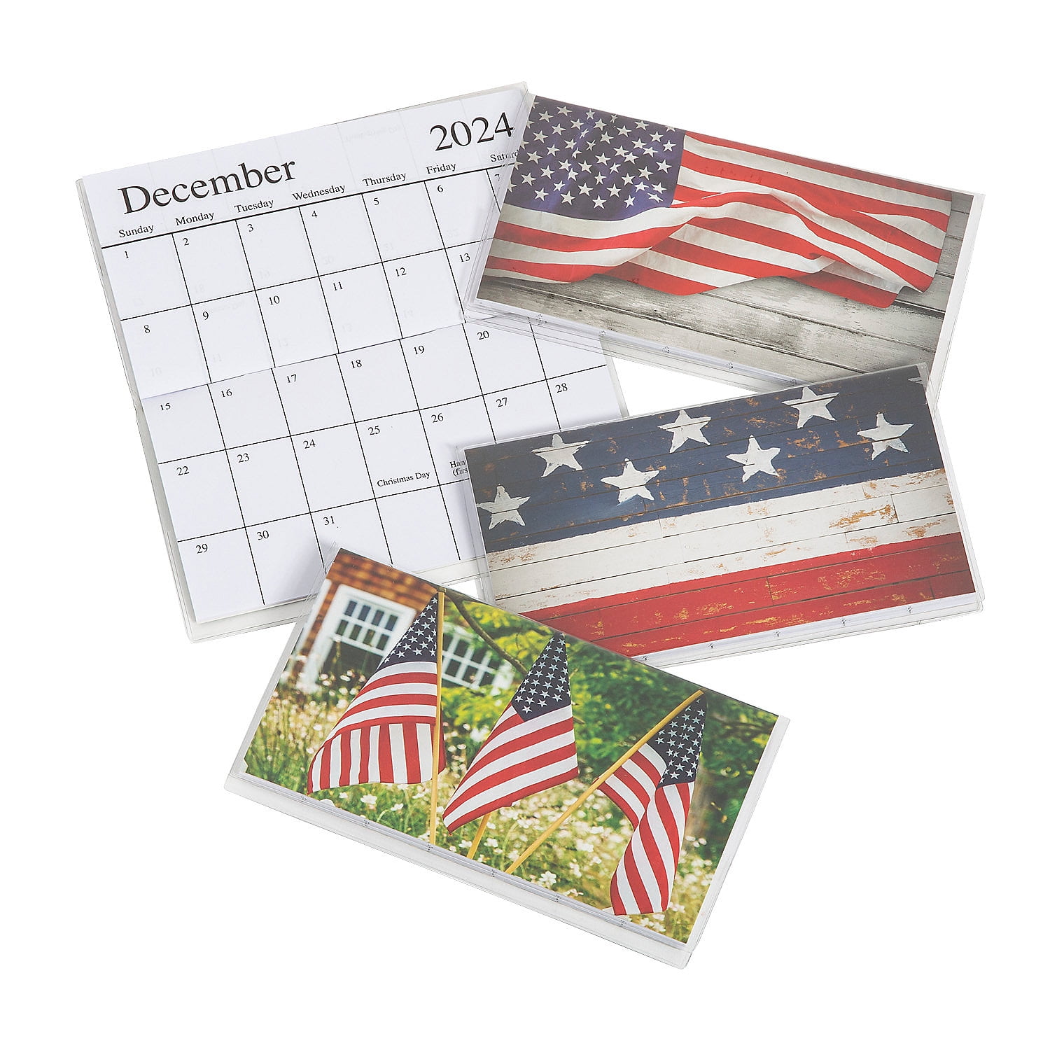 Fun Express 2024 2025 Americana Pocket Calendars 12 Pc