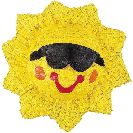 Fun Express 21 Inch Smiling Sun Pinata, Includes hanger, Birthday Party Supplies and Decor