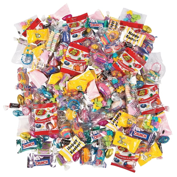 Fun Express 215 Pieces Egg Filler Candy Assortment, Individually Wrapped, Easter, Halloween, Birthdays, Festivals, Carnivals and Parades