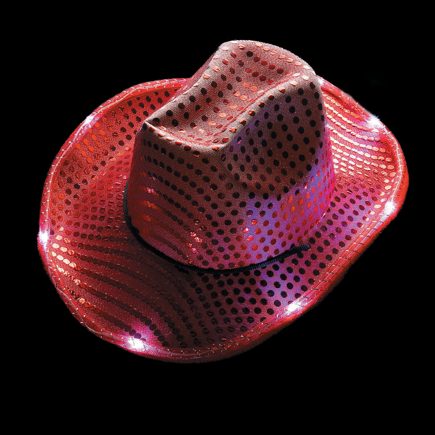 Red sequin cowboy hat Red Rhinestone Cowboy Hat – Kalieda Festival Wear main image 4