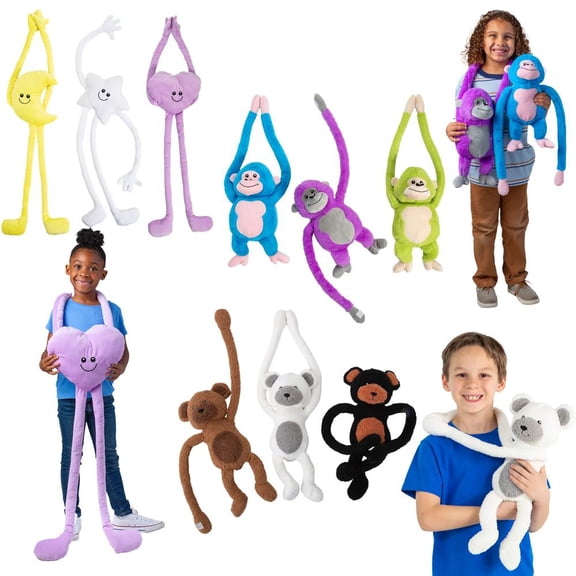 Fun Express 27"  36" Jumbo Long-Arm Stuffed Character Assortment  18 Pc.