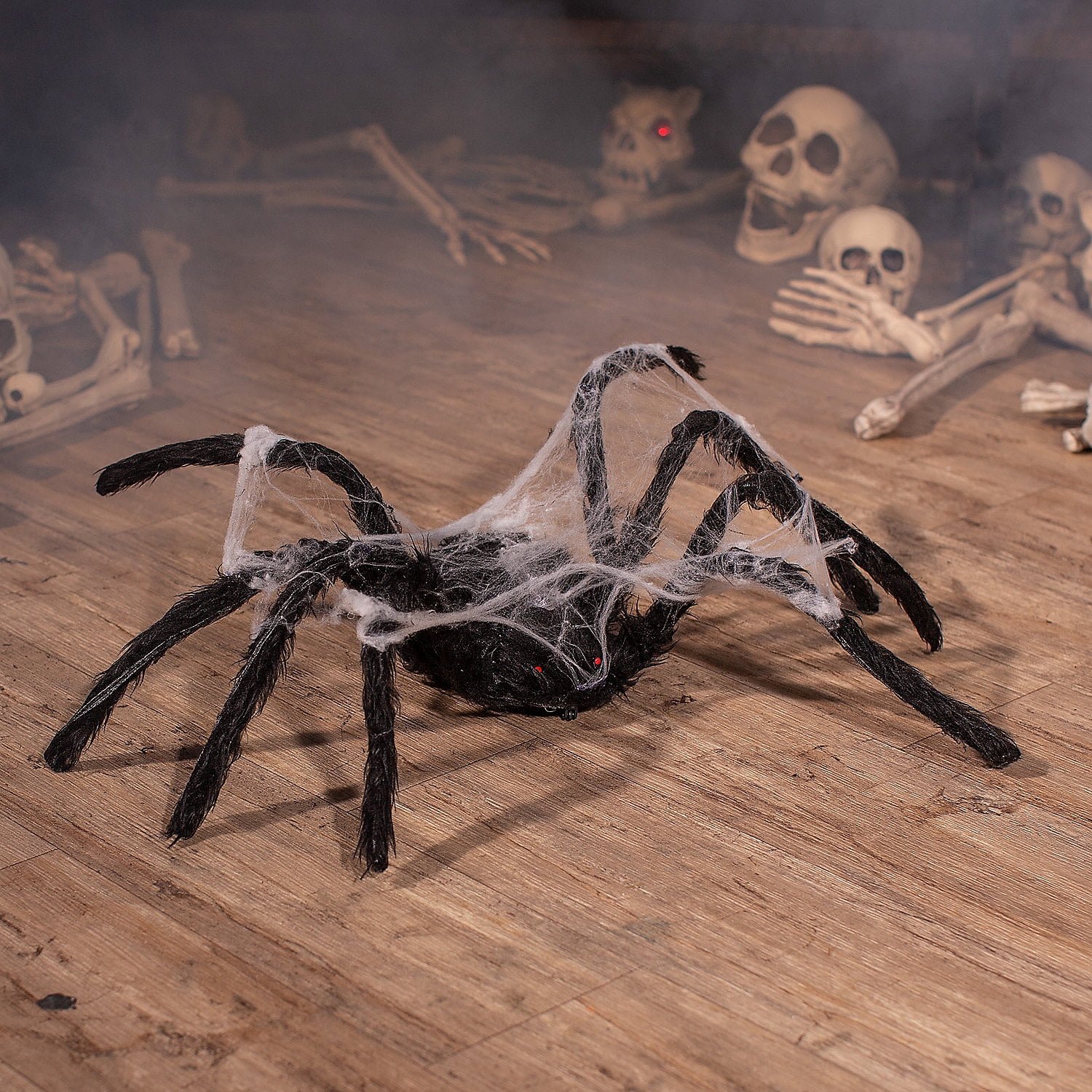 Fun Express Large Animated Walking Spider with Web, Big Halloween ...