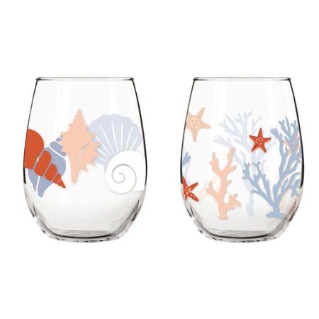 Fun Express 3 1/2" x 4 3/4" DIY Craft & Create Coastal Glass Painting Craft Kit - Makes 2