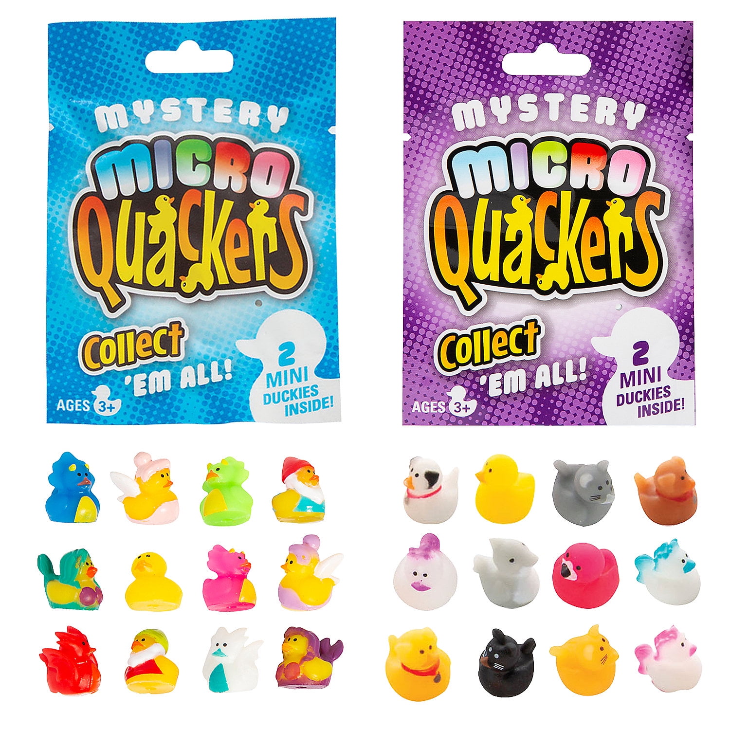 Fun Express 3 1/4" x 4" Bulk 48 Pc. Micro Quackers Blind Bag Assortment
