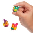 thumbnail image 1 of Fun Express 3/4" Micro Brightly Colored Mermaid Rubber Ducks - 24 Pieces, 1 of 1