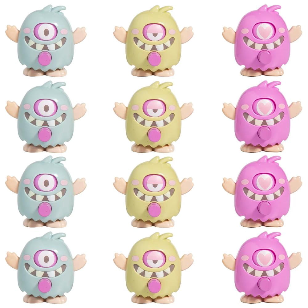 Fun Express 3" x 2 1/2" Monster Mayhem Plastic Clicker Spinner Toys – 12 Pc.