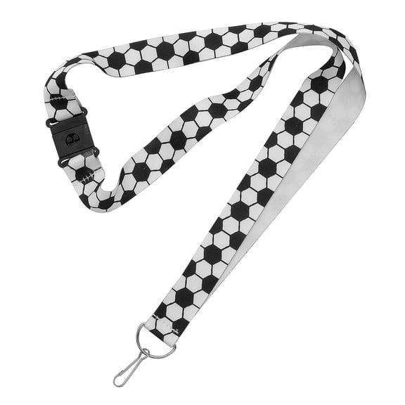 Fun Express 34" Soccer Pattern Polyester Breakaway Lanyards - 12 Pieces