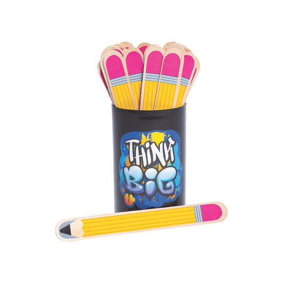 Fun Express 36 Pieces Pencil Flip Name Sticks, Educational, Misc Learning Aids, Learning Aids, Multicolor