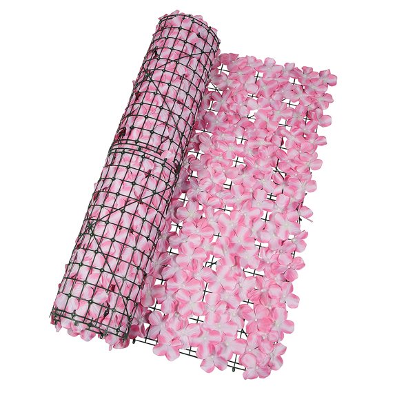 Fun Express 39" x 118" Pink Tropical Flowers Photobooth Wall Roll Backdrop