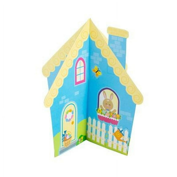 Fun Express 3D Easter Bunny House Sticker Scenes - 12 Pc.