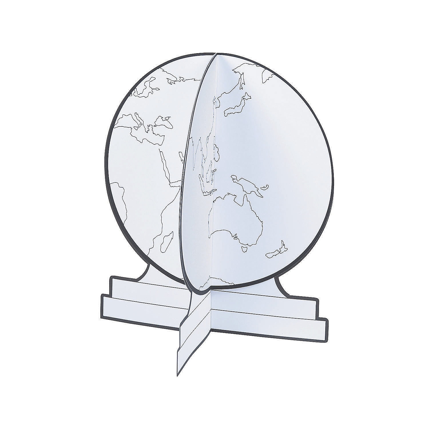 Fun Express - Cyo Globe Craft Kit - Craft Kits - CYO - Paper - Misc CYO - Paper - 12 Pieces