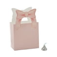 thumbnail image 1 of Fun Express 4 1/2" x 6 3/4" Bow Party Pink Cardstock Favor Boxes - 12 Pieces, 1 of 1