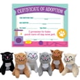 thumbnail image 1 of Fun Express 4 1/2" x 8 1/2" x 11" Stuffed Cat & Certificate Adoption Kit for 12, 1 of 4