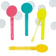 thumbnail image 1 of Fun Express 4 3/4" Mini Flat Bright Colored Bubble Tubes with Wand - 24 Pieces, 1 of 1