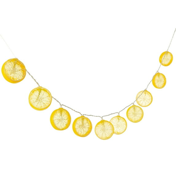 Fun Express 4 Ft. 11" Yellow Lemon Slices String Lights