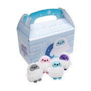 Fun Express 4" Mini Stuffed Yeti Characters with Igloo House Kit - 25 Pieces