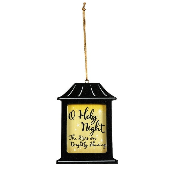Fun Express 4" Religious Holy Night Lantern Wood Christmas Ornaments - 12 Pieces