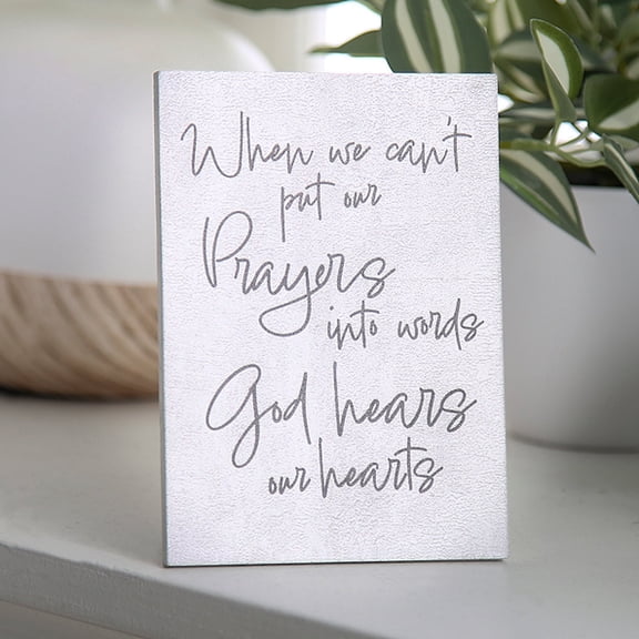 Fun Express 4" x 5 1/2" Mini Prayer Tabletop Sign with Easel