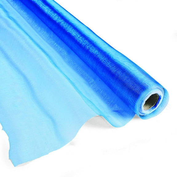 Fun Express 40" Shimmer Sewing & Craft Fabric Roll By The Yard, Blue