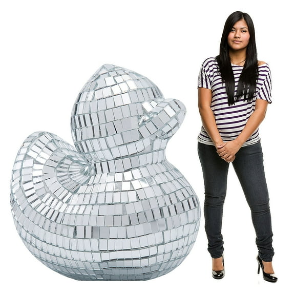 Fun Express 44" x 50" Disco Ball Style Duck Cardboard Cutout Stand-Up