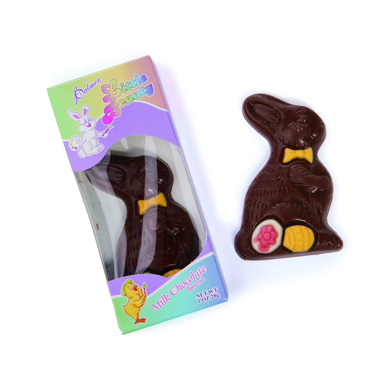Fun Express Bulk Pack of 48 Wrapped Bunny-Shaped Novelty Chocolate, Easter Candy
