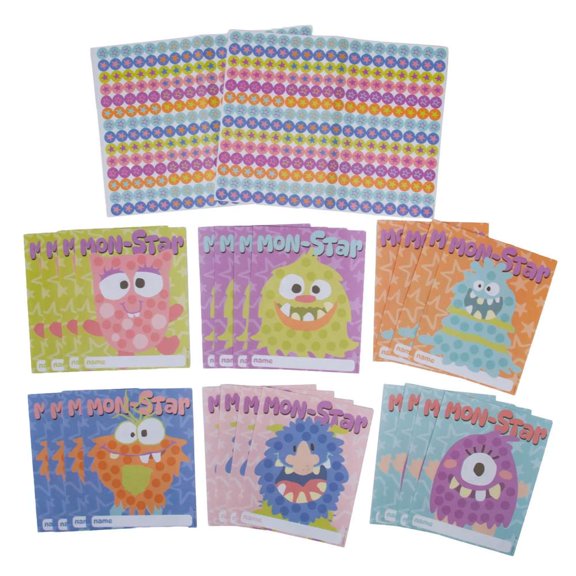 5 1/2" x 7" Monster Mayhem Rewards Sticker Charts - 26 Pc.