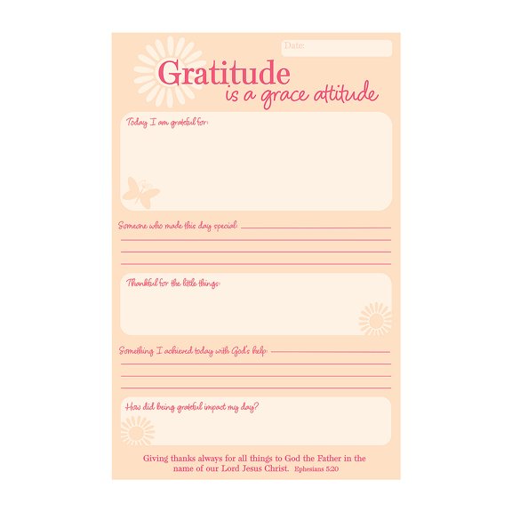 Fun Express 5 1/2" x 8 1/2" Religious Gratitude Reflection Notepads - 12 Pc.