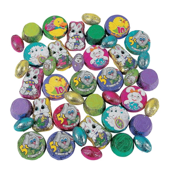 Fun Express - 5 Pound Easter Chocolate for Easter - Edibles - 215 Pieces