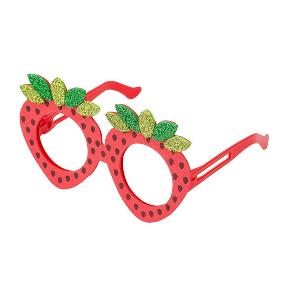 Fun Express 5" x 3" Kids Strawberry Glasses Foam Craft Kit - Makes 12