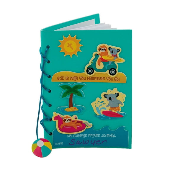 Fun Express 5" x 7" Religious Summer Prayer Journal Craft Kit - Makes 12