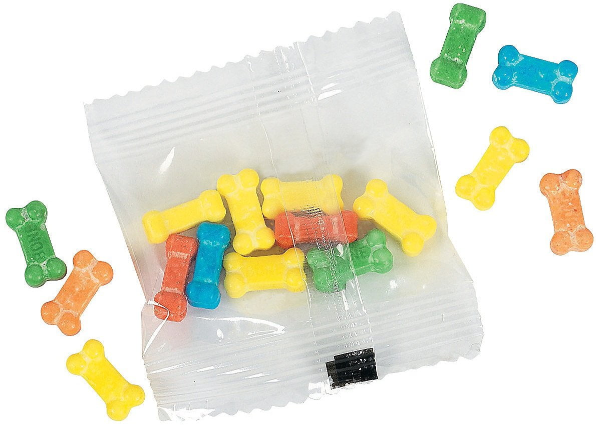 Fun Express 59 Pack BoneShaped Candy Fun Packs, Edibles