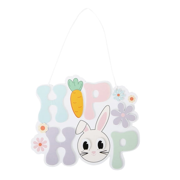 Fun Express 6 1/2" x 5 3/4" Hip Hop Easter Sign Foam Craft Kit - Makes 12