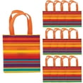 thumbnail image 1 of Fun Express 6" x 6" Mini Fiesta Nonwoven Tote Bags - 12 Pc., 1 of 2