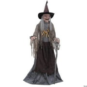 Animated Witch With Servo-Motor Lifesize Halloween Prop