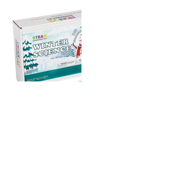 Fun Express 8 1/4" x 6 3/4" STEAM Winter Science Experiments Kit - 12 Pieces