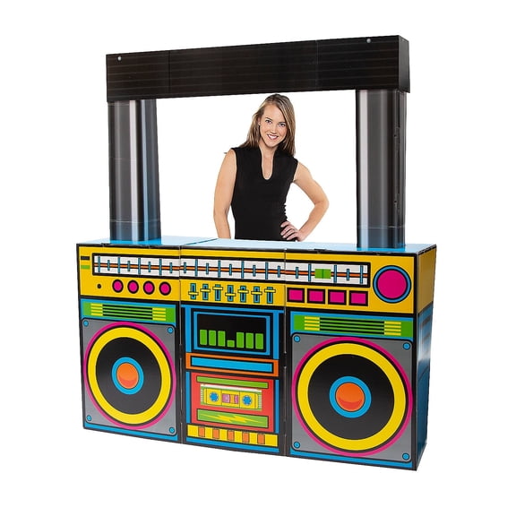 Fun Express 80" 3D Bright Multicolored Boom Box Cardboard Cutout Stand-Up