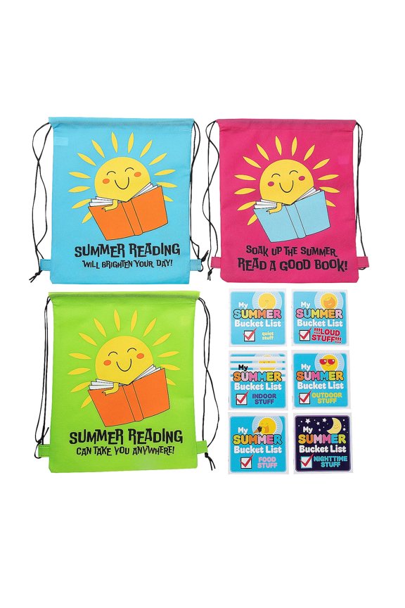 84 Pieces 12" x 15" Summer Bucket List Reading Set for 12