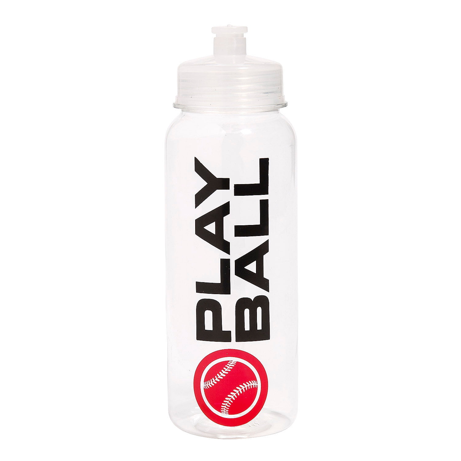 Fun Express 9" 27 oz. Baseball BPA-Free Plastic Water Bottles - 12 Count