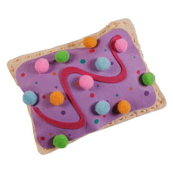 Fun Express 9" x 12" DIY Toaster Pastry Felt Pillow Lacing Craft Kit - Makes 6