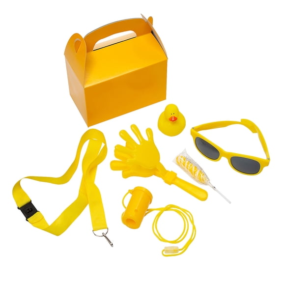 Fun Express 96 Pieces Yellow Spirit Reward Box Handout Kit for 12