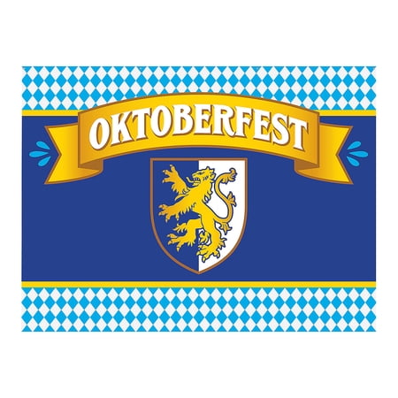 Fun Express 96" x 72" Oktoberfest Party Photobooth Polyester Backdrop