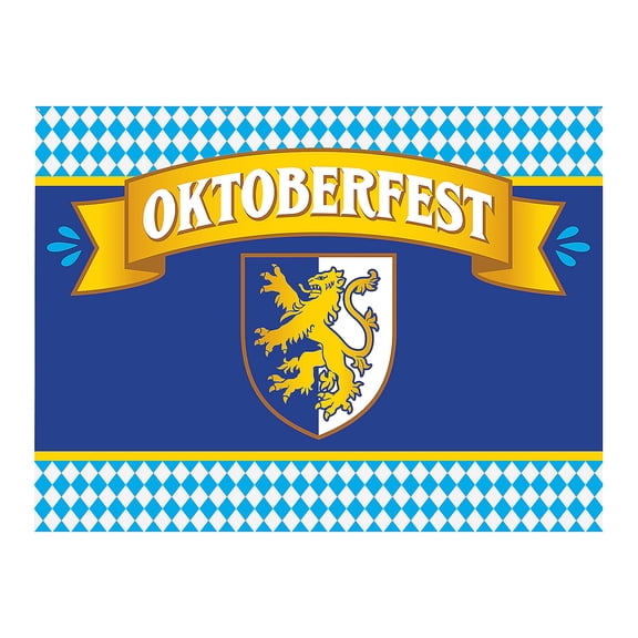 Fun Express 96" x 72" Oktoberfest Party Photobooth Polyester Backdrop