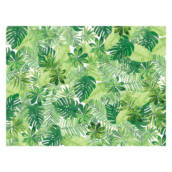 Fun Express 96" x 72" Tropical Leaf Party Photobooth Polyester Backdrop
