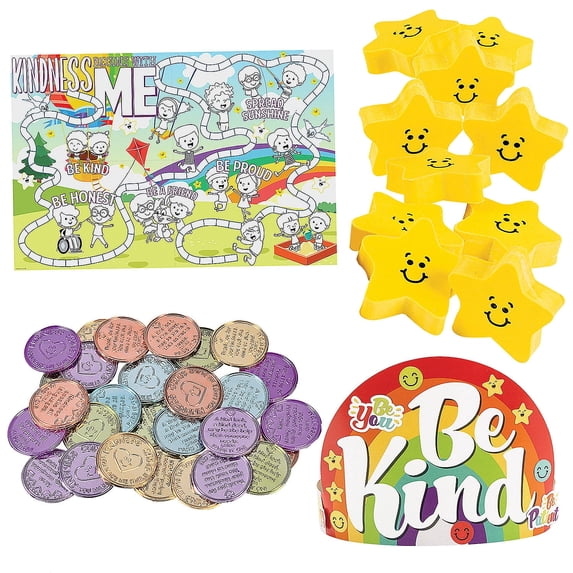Fun Express Character Fun Express Acts of Kindness Challenge Kit with Prizes Assortments May ...