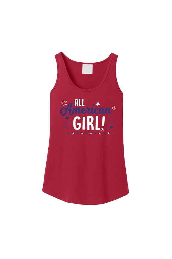 All American Girl Womens Tank Top - Extra Large